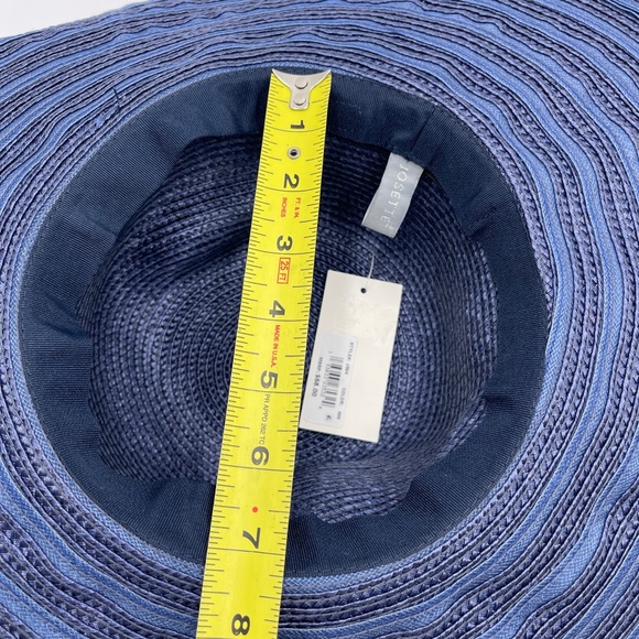 Josette Womens Blue Hat With Bow One Size - Picture 7 of 8